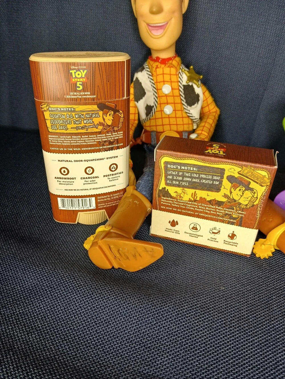 Dr Squatch toy story 5 bundle soap and deodorant *toys not included*